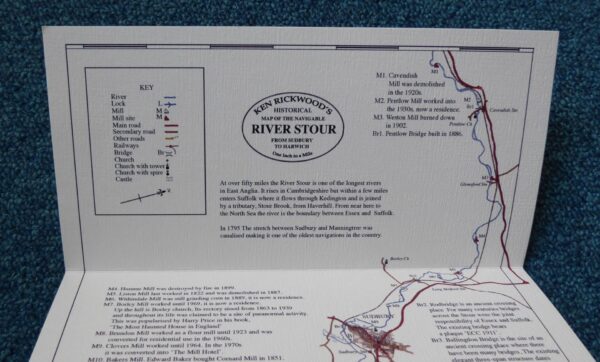 Limited edition Historical Maps of the River Stour by Ken Rickwood