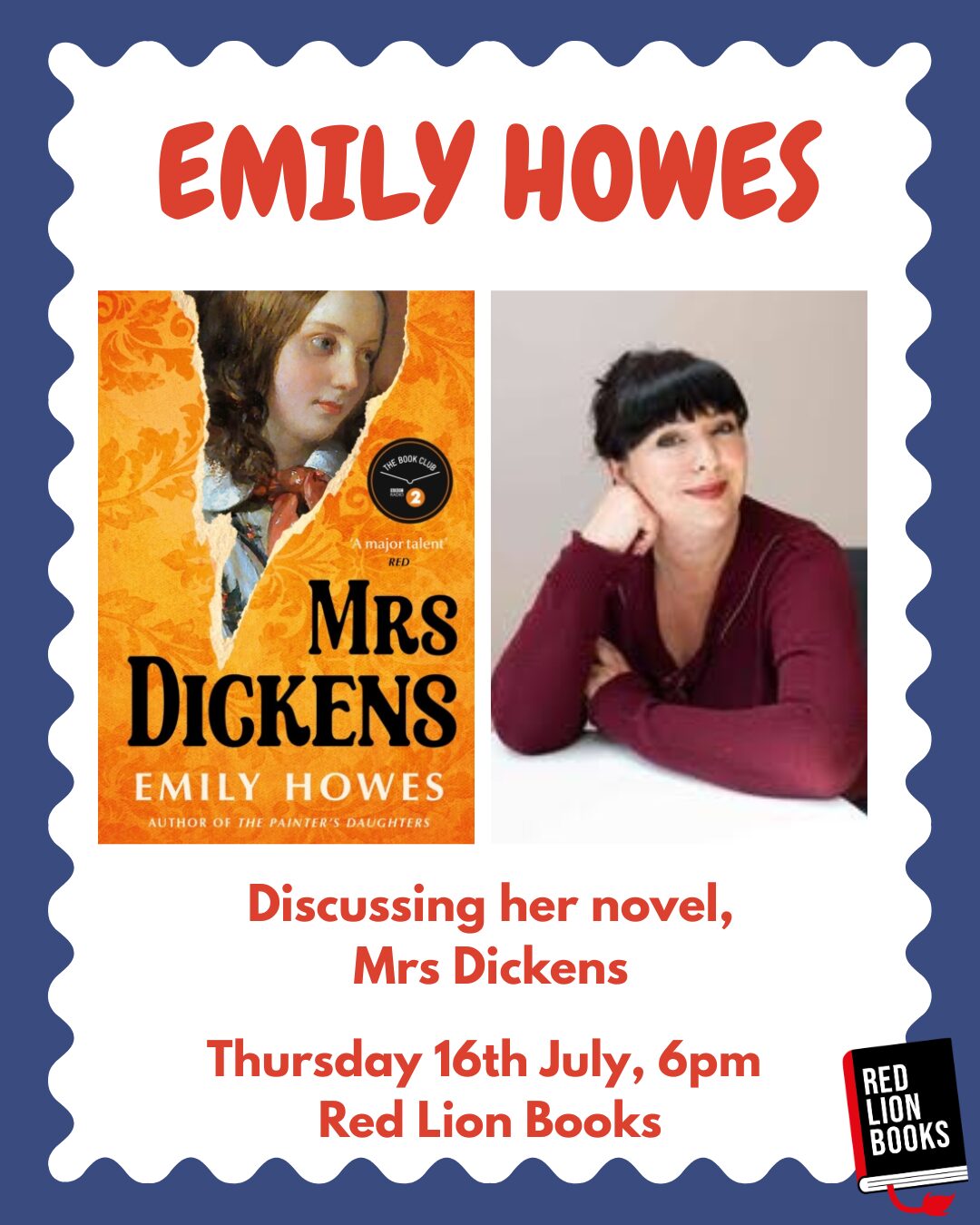 Mrs Dickens | Author Event with Emily Howes